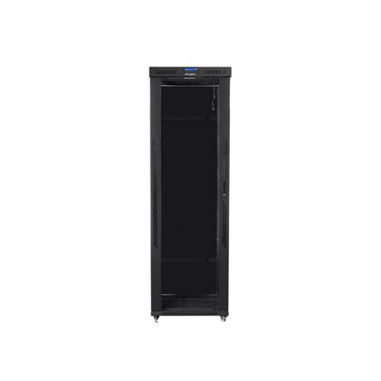 Lanberg rack cabinet 19" free-standing 47U/800x1000 (flat pack) with glass door lcd black v2 Lanberg rack cabinet 19" free-standing 47U/800x1000 (flat pack) with glass door lcd black v2