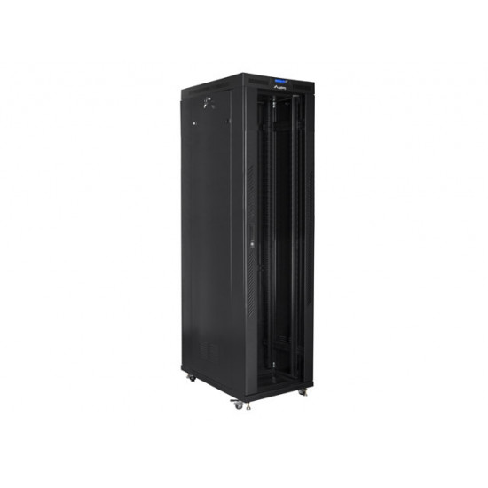 Lanberg rack cabinet 19" free-standing 47U/800x1000 (flat pack) with glass door lcd black v2 Lanberg rack cabinet 19" free-standing 47U/800x1000 (flat pack) with glass door lcd black v2