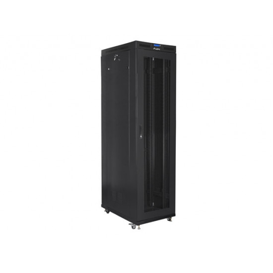 Lanberg rack cabinet 19" free-standing 47U/800x1000 (flat pack) with mesh door lcd black v2 Lanberg rack cabinet 19" free-standing 47U/800x1000 (flat pack) with mesh door lcd black v2