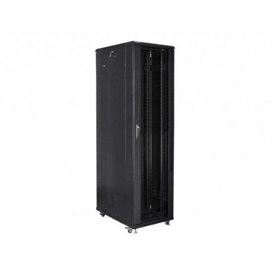 Lanberg rack cabinet 19" free-standing 47U / 800x1000 self-assembly flat pack, black Lanberg rack cabinet 19" free-standing 47U / 800x1000 self-assembly flat pack, black