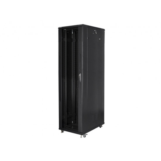 Lanberg rack cabinet 19" free-standing 47U / 800x1000 self-assembly flat pack, black Lanberg rack cabinet 19" free-standing 47U / 800x1000 self-assembly flat pack, black