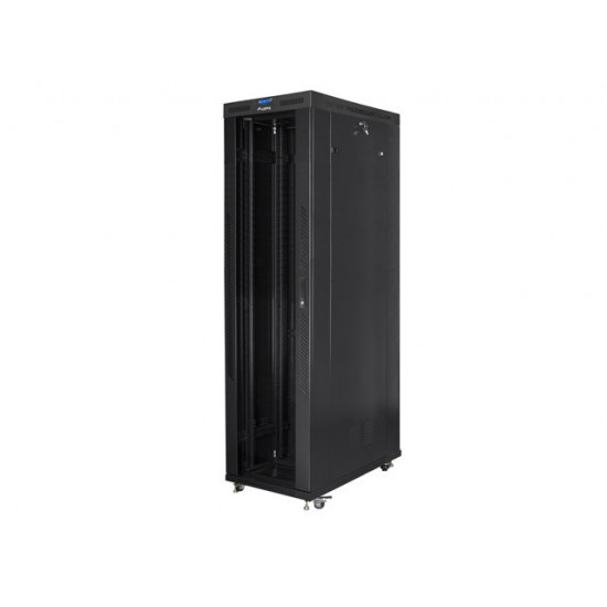 Lanberg rack cabinet 19" free-standing 47U/800x1200 (flat pack) with glass door lcd black v2