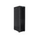 Lanberg rack cabinet 19" free-standing 47U/800x1200 (flat pack) with glass door lcd black v2