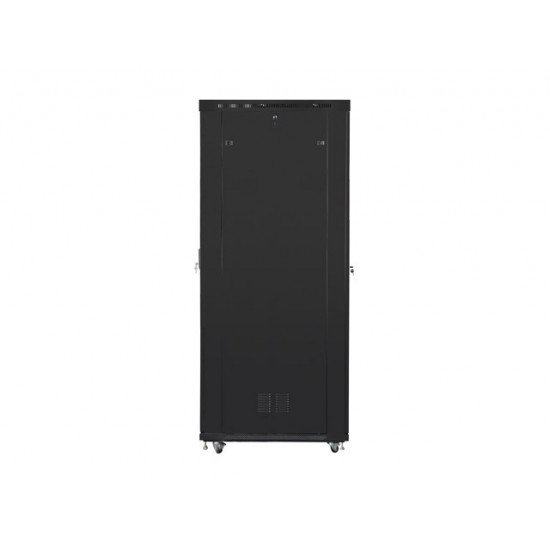 Lanberg rack cabinet 19" free-standing 47U/800x1200 (flat pack) with glass door lcd black v2