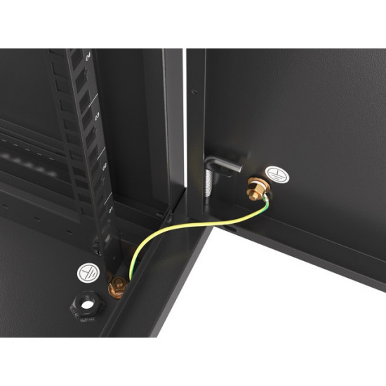 Lanberg rack cabinet 19" wall-mount 12U/600x450 for self-assembly with metal door black (flat pack) Lanberg rack cabinet 19" wall-mount 12U/600x450 for self-assembly with metal door black (flat pack)