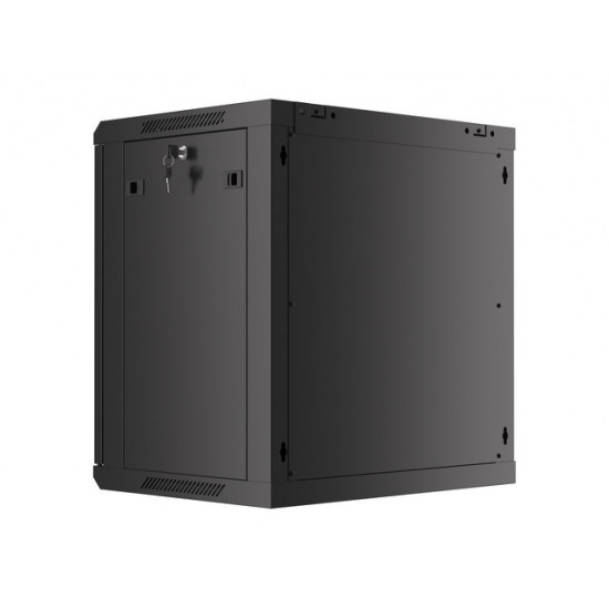 Lanberg rack cabinet 19" wall-mount 12U/600x450 for self-assembly with metal door black (flat pack) Lanberg rack cabinet 19" wall-mount 12U/600x450 for self-assembly with metal door black (flat pack)