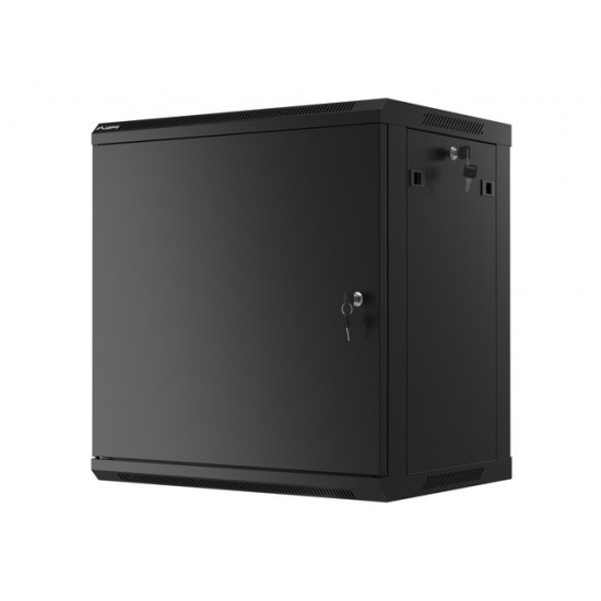 Lanberg rack cabinet 19" wall-mount 12U/600x450 for self-assembly with metal door black (flat pack) Lanberg rack cabinet 19" wall-mount 12U/600x450 for self-assembly with metal door black (flat pack)