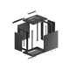 Lanberg rack cabinet 19" wall-mount 12U/600x450 for self-assembly with metal door black (flat pack) Lanberg rack cabinet 19" wall-mount 12U/600x450 for self-assembly with metal door black (flat pack)