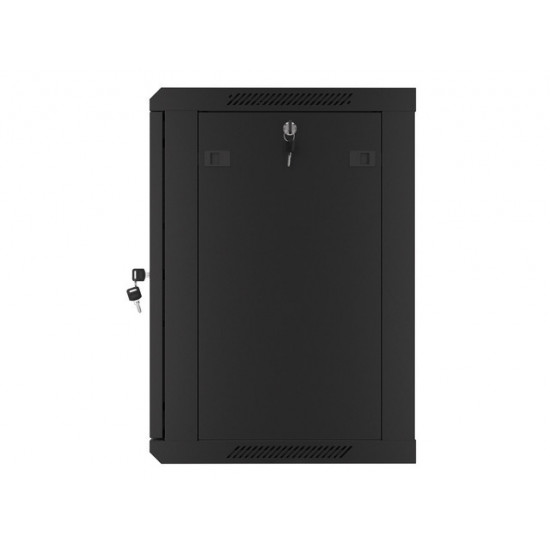 Lanberg rack cabinet 19" wall-mount 12U/600x450 for self-assembly with metal door black (flat pack) Lanberg rack cabinet 19" wall-mount 12U/600x450 for self-assembly with metal door black (flat pack)