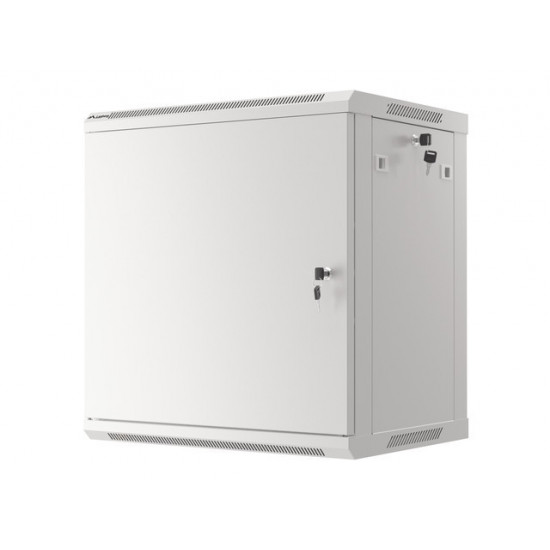 Lanberg rack cabinet 19" wall-mount 12U/600x450 for self-assembly with metal door grey (flat pack) Lanberg rack cabinet 19" wall-mount 12U/600x450 for self-assembly with metal door grey (flat pack)