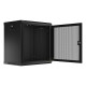 Lanberg rack cabinet 19" wall-mount 12U/600x450 with perforated door black (flat pack) Lanberg rack cabinet 19" wall-mount 12U/600x450 with perforated door black (flat pack)