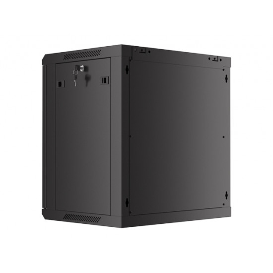 Lanberg rack cabinet 19" wall-mount 12U/600x450 with perforated door black (flat pack) Lanberg rack cabinet 19" wall-mount 12U/600x450 with perforated door black (flat pack)