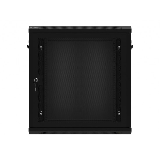 Lanberg rack cabinet 19" wall-mount 12U/600x450 with perforated door black (flat pack) Lanberg rack cabinet 19" wall-mount 12U/600x450 with perforated door black (flat pack)