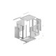 Lanberg rack cabinet 19" wall-mount 12U/600x450 with perforated door grey (flat pack) Lanberg rack cabinet 19" wall-mount 12U/600x450 with perforated door grey (flat pack)
