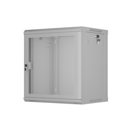 Lanberg rack cabinet 19" wall-mount 12U/600x450 with perforated door grey (flat pack) Lanberg rack cabinet 19" wall-mount 12U/600x450 with perforated door grey (flat pack)