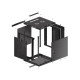 Lanberg rack cabinet 19" wall-mount 12U/600x600 for self-assembly with metal door black (flat pack)