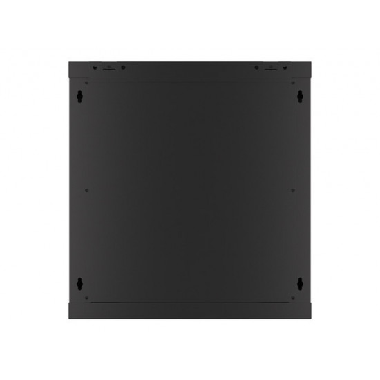 Lanberg rack cabinet 19" wall-mount 12U/600x600 for self-assembly with metal door black (flat pack)