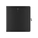 Lanberg rack cabinet 19" wall-mount 12U/600x600 for self-assembly with metal door black (flat pack)