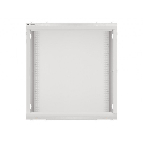 Lanberg rack cabinet 19" wall-mount 12U/600x600 for self-assembly with metal door grey (flat pack) Lanberg rack cabinet 19" wall-mount 12U/600x600 for self-assembly with metal door grey (flat pack)