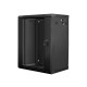 Lanberg rack cabinet 19” wall-mount 15U / 600x450 for self-assembly (flat pack), black Lanberg rack cabinet 19” wall-mount 15U / 600x450 for self-assembly (flat pack), black