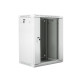 Lanberg rack cabinet 19” wall-mount 15U / 600x450 for self-assembly (flat pack), grey