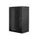 Lanberg rack cabinet 19” wall-mount 18U / 600x450 for self-assembly (flat pack), black Lanberg rack cabinet 19” wall-mount 18U / 600x450 for self-assembly (flat pack), black