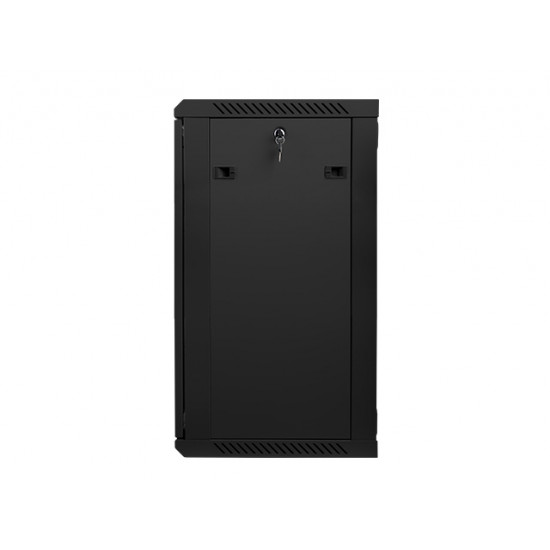 Lanberg rack cabinet 19” wall-mount 18U / 600x450 for self-assembly (flat pack), black Lanberg rack cabinet 19” wall-mount 18U / 600x450 for self-assembly (flat pack), black