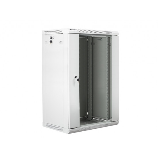 Lanberg rack cabinet 19” wall-mount 18U / 600x450 for self-assembly (flat pack), grey