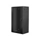 Lanberg rack cabinet 19” wall-mount 22U / 600x450 for self-assembly (flat pack), black Lanberg rack cabinet 19” wall-mount 22U / 600x450 for self-assembly (flat pack), black