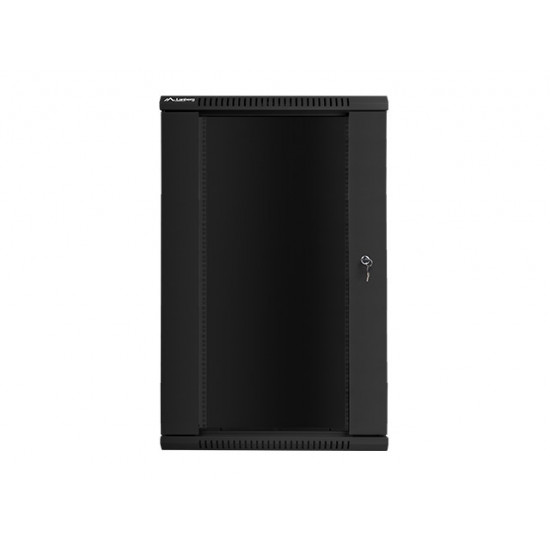 Lanberg rack cabinet 19” wall-mount 22U / 600x450 for self-assembly (flat pack), black Lanberg rack cabinet 19” wall-mount 22U / 600x450 for self-assembly (flat pack), black