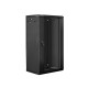 Lanberg rack cabinet 19” wall-mount 22U / 600x450 for self-assembly (flat pack), black Lanberg rack cabinet 19” wall-mount 22U / 600x450 for self-assembly (flat pack), black