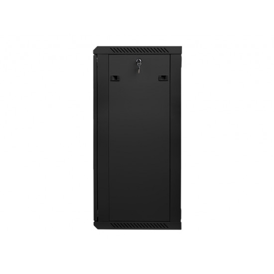 Lanberg rack cabinet 19” wall-mount 22U / 600x450 for self-assembly (flat pack), black Lanberg rack cabinet 19” wall-mount 22U / 600x450 for self-assembly (flat pack), black