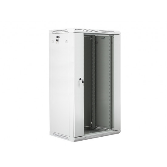 Lanberg rack cabinet 19” wall-mount 22U / 600x450 for self-assembly (flat pack), grey Lanberg rack cabinet 19” wall-mount 22U / 600x450 for self-assembly (flat pack), grey