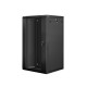 Lanberg rack cabinet 19” wall-mount 22U / 600x600 for self-assembly (flat pack), black