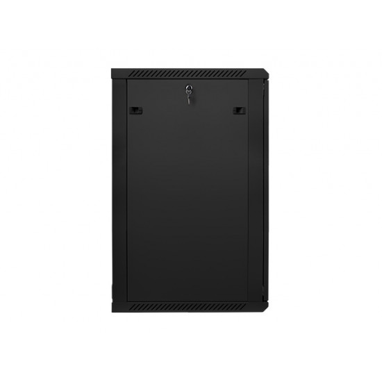 Lanberg rack cabinet 19” wall-mount 22U / 600x600 for self-assembly (flat pack), black