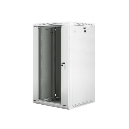 Lanberg rack cabinet 19” wall-mount 22U / 600x600 for self-assembly (flat pack), grey Lanberg rack cabinet 19” wall-mount 22U / 600x600 for self-assembly (flat pack), grey
