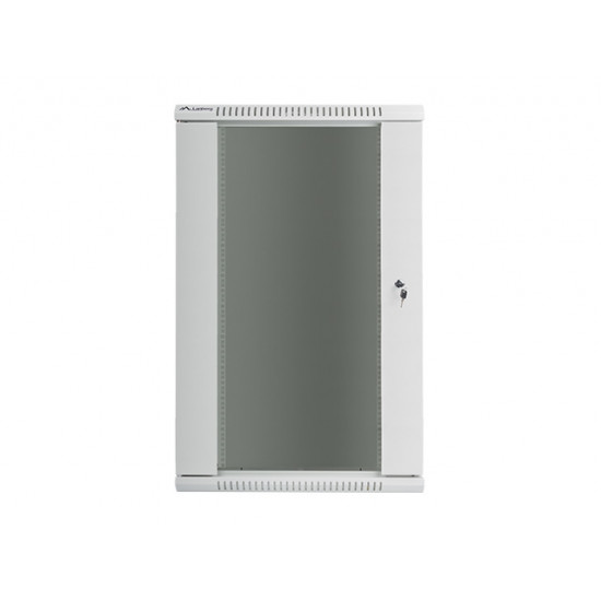 Lanberg rack cabinet 19” wall-mount 22U / 600x600 for self-assembly (flat pack), grey Lanberg rack cabinet 19” wall-mount 22U / 600x600 for self-assembly (flat pack), grey