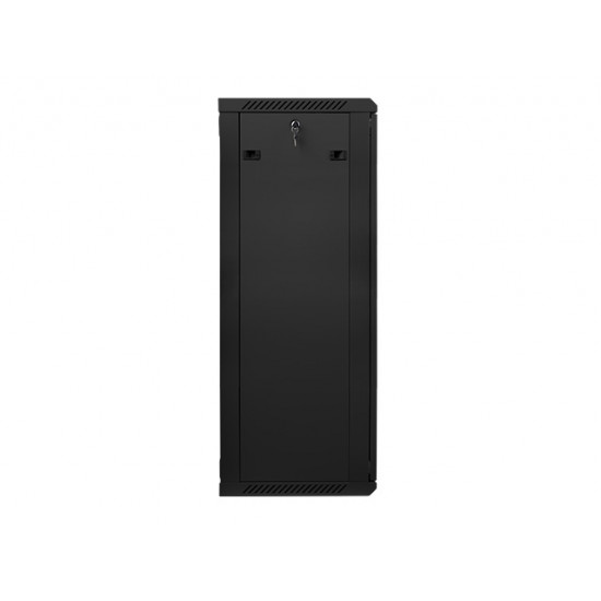 Lanberg rack cabinet 19” wall-mount 27U / 600x450 for self-assembly (flat pack), black Lanberg rack cabinet 19” wall-mount 27U / 600x450 for self-assembly (flat pack), black