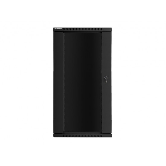 Lanberg rack cabinet 19” wall-mount 27U / 600x600 for self-assembly (flat pack), black