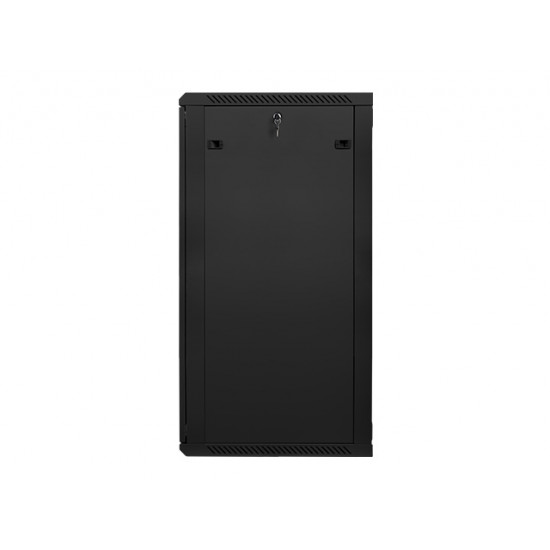 Lanberg rack cabinet 19” wall-mount 27U / 600x600 for self-assembly (flat pack), black