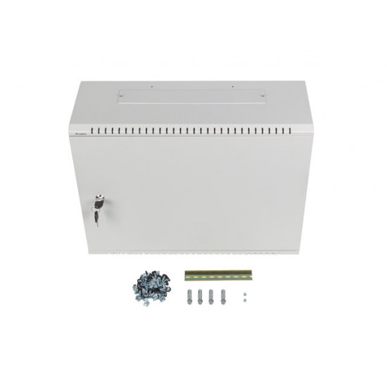 Lanberg rack cabinet 19" wall-mount 4U+3u/540x200 low-profile grey (assembled) Lanberg rack cabinet 19" wall-mount 4U+3u/540x200 low-profile grey (assembled)
