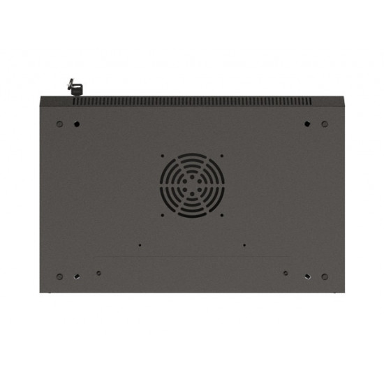 Lanberg rack cabinet 19" wall-mount 4U/540x350 (flat pack) with glass door black Lanberg rack cabinet 19" wall-mount 4U/540x350 (flat pack) with glass door black