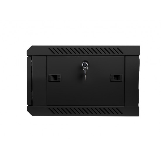 Lanberg rack cabinet 19” wall-mount 4U / 600x450 for self-assembly (flat pack), black Lanberg rack cabinet 19” wall-mount 4U / 600x450 for self-assembly (flat pack), black