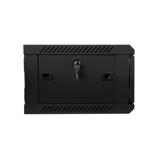 Lanberg rack cabinet 19” wall-mount 4U / 600x450 for self-assembly (flat pack), black Lanberg rack cabinet 19” wall-mount 4U / 600x450 for self-assembly (flat pack), black