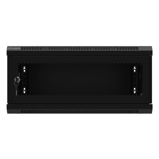 Lanberg rack cabinet 19" wall-mount 4U/600x450 with perforated door black (flat pack) Lanberg rack cabinet 19" wall-mount 4U/600x450 with perforated door black (flat pack)
