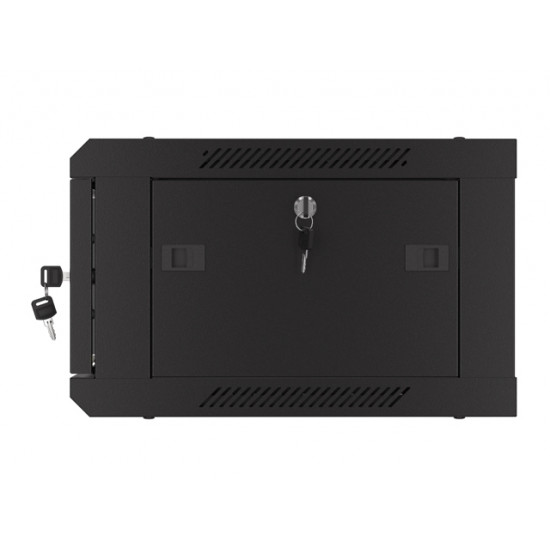 Lanberg rack cabinet 19" wall-mount 4U/600x450 with perforated door black (flat pack) Lanberg rack cabinet 19" wall-mount 4U/600x450 with perforated door black (flat pack)