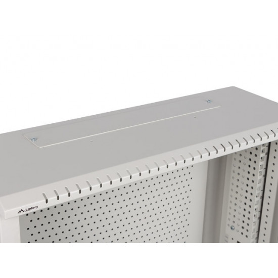 Lanberg rack cabinet 19" wall-mount 6U+3u/540x200 low-profile grey (assembled) Lanberg rack cabinet 19" wall-mount 6U+3u/540x200 low-profile grey (assembled)