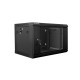 Lanberg rack cabinet 19” wall-mount 6U / 600x450 for self-assembly (flat pack), black Lanberg rack cabinet 19” wall-mount 6U / 600x450 for self-assembly (flat pack), black