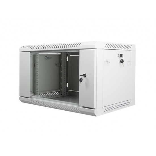 Lanberg rack cabinet 19” wall-mount 6U / 600x450 for self-assembly (flat pack), grey Lanberg rack cabinet 19” wall-mount 6U / 600x450 for self-assembly (flat pack), grey