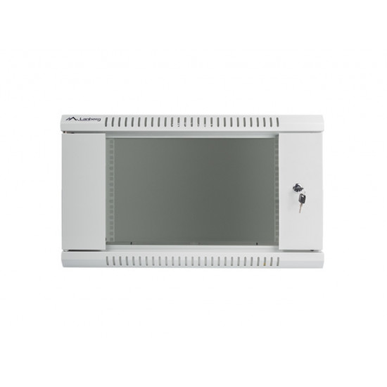 Lanberg rack cabinet 19” wall-mount 6U / 600x450 for self-assembly (flat pack), grey Lanberg rack cabinet 19” wall-mount 6U / 600x450 for self-assembly (flat pack), grey